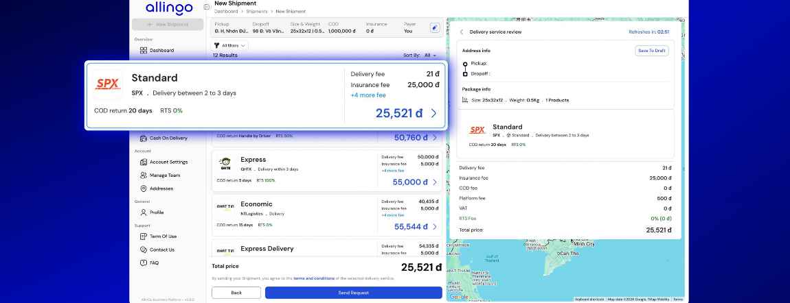 Allingo dashboard guide — figure 4