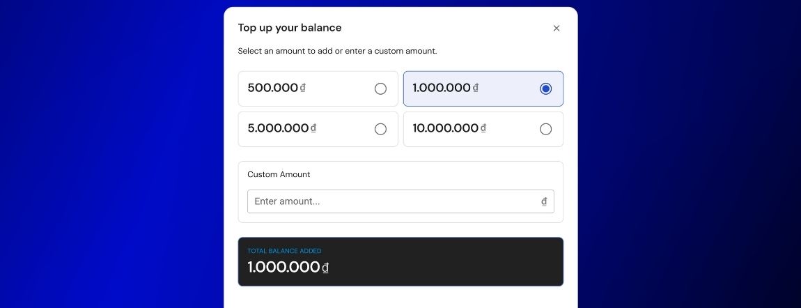How to top-up your Allingo balance — figure 3